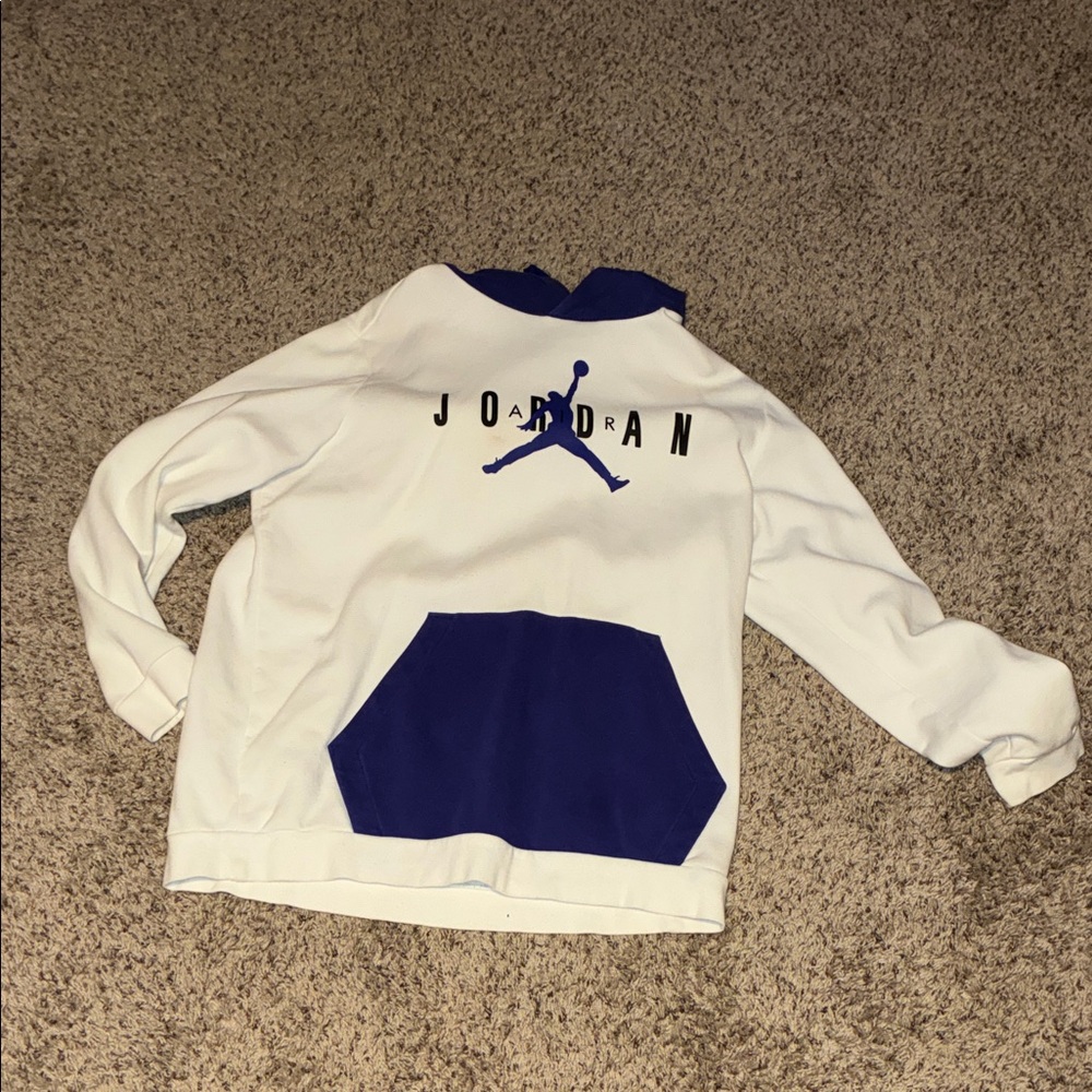 Jordan White and Purple Hoodie